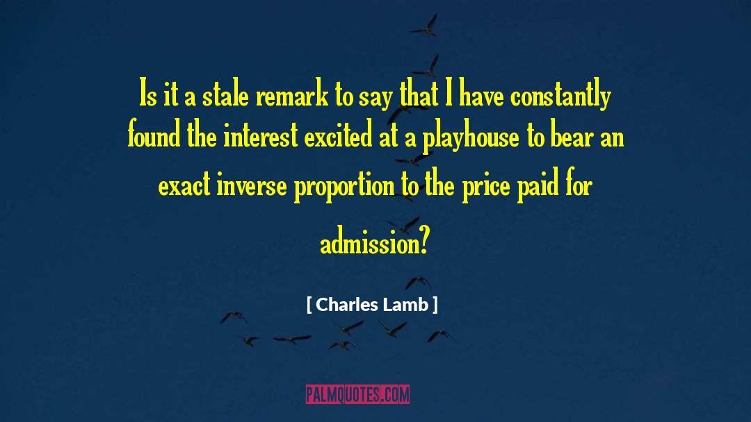 Inverse quotes by Charles Lamb