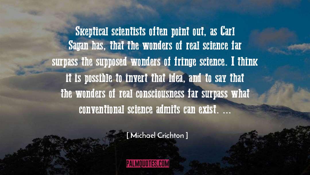 Invert quotes by Michael Crichton