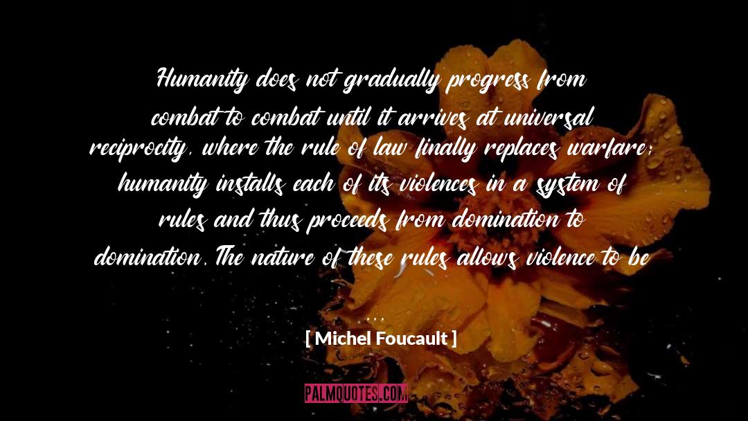 Invert quotes by Michel Foucault