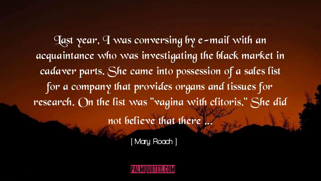 Investigating quotes by Mary Roach