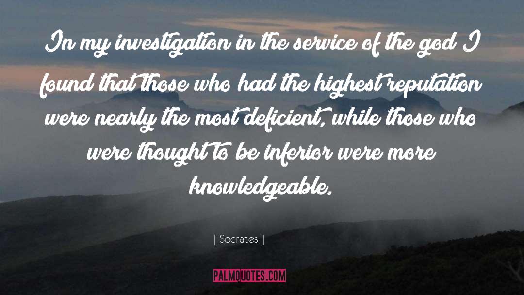 Investigation quotes by Socrates