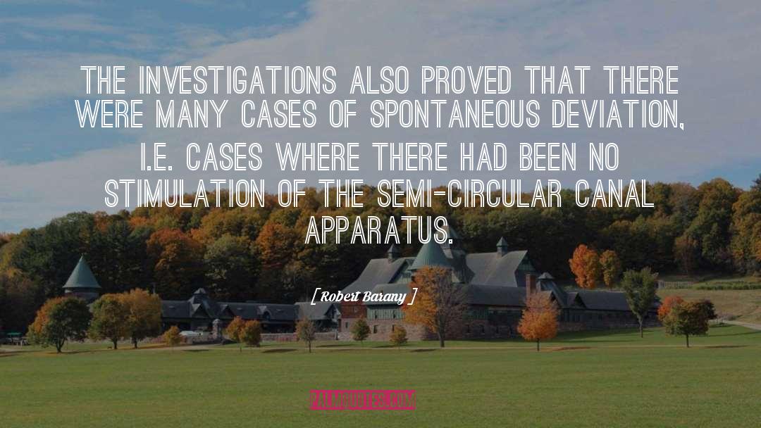Investigations quotes by Robert Barany