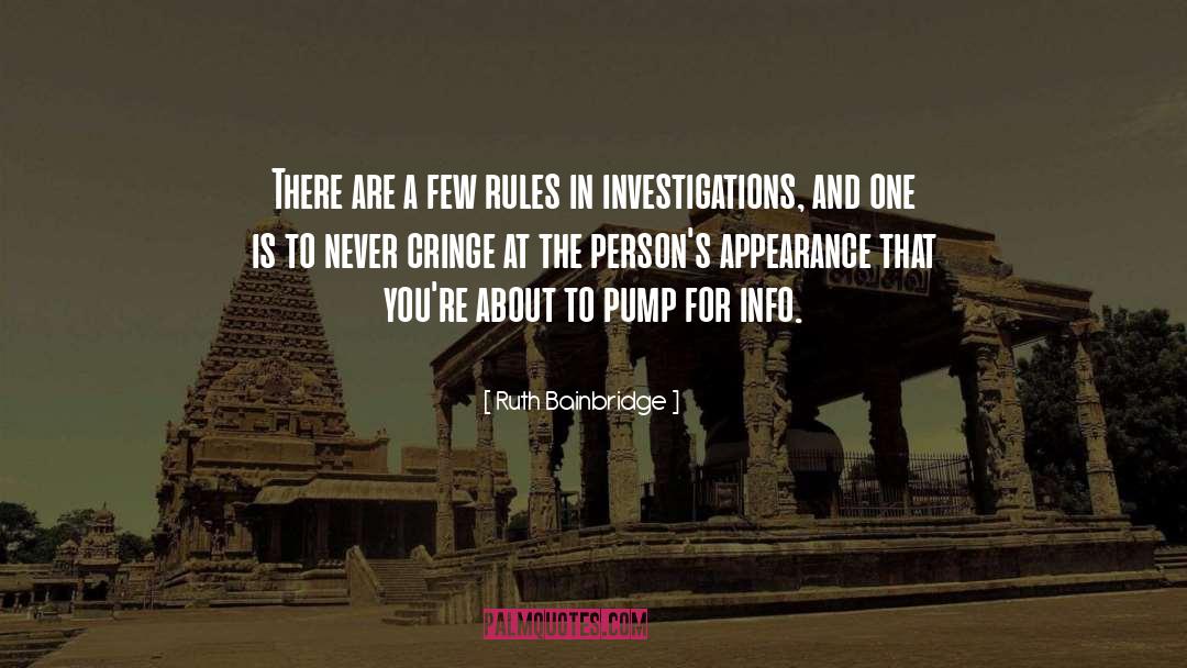 Investigations quotes by Ruth Bainbridge