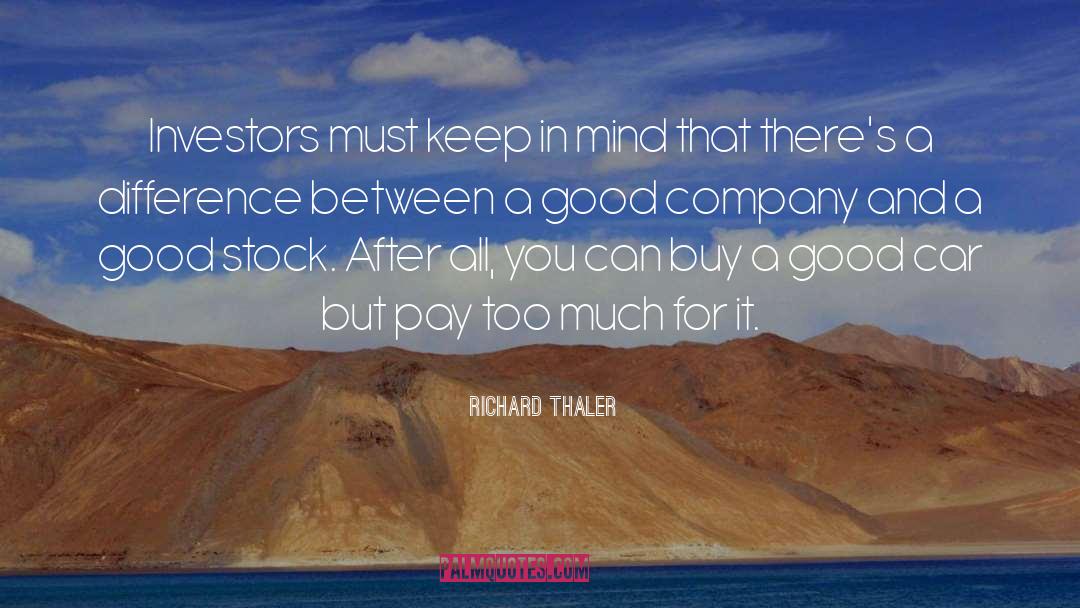 Investing In Others quotes by Richard Thaler