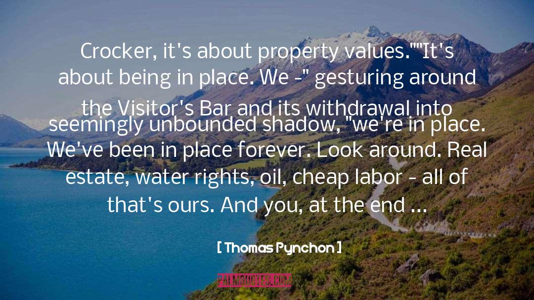 Investing In Real Estate quotes by Thomas Pynchon