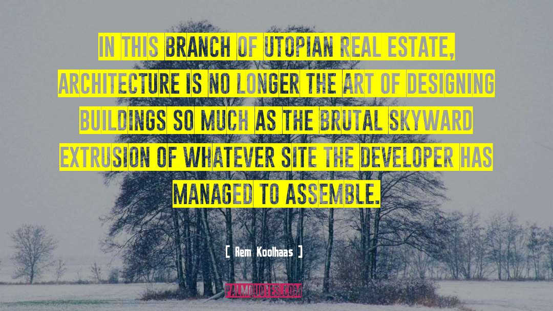 Investing In Real Estate quotes by Rem Koolhaas