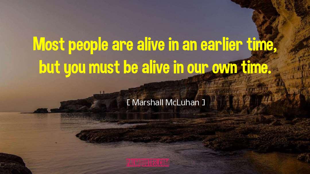 Investing Time quotes by Marshall McLuhan