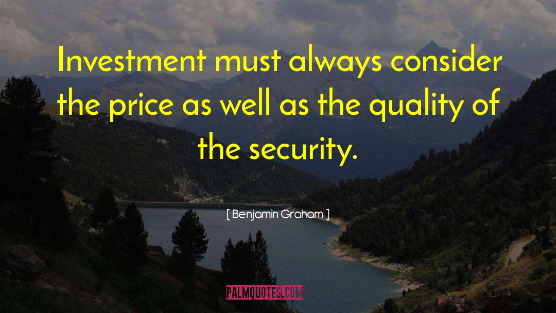 Investment Management quotes by Benjamin Graham
