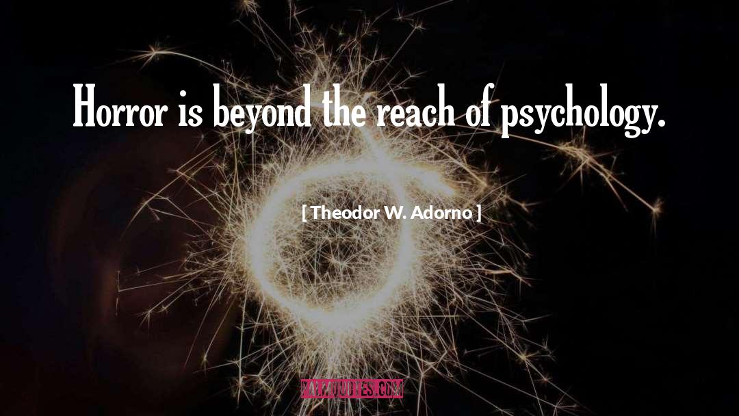 Investment Psychology quotes by Theodor W. Adorno