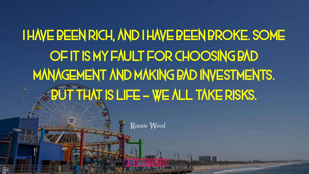 Investments quotes by Ronnie Wood