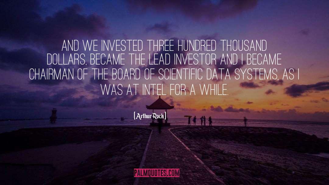 Investor quotes by Arthur Rock