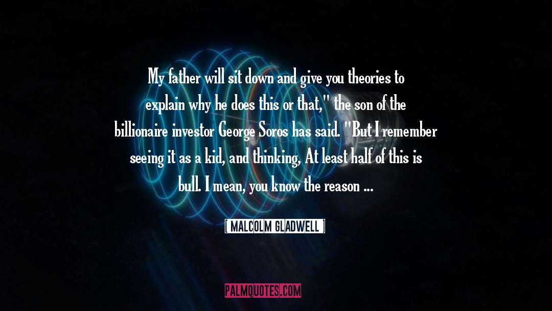 Investor quotes by Malcolm Gladwell