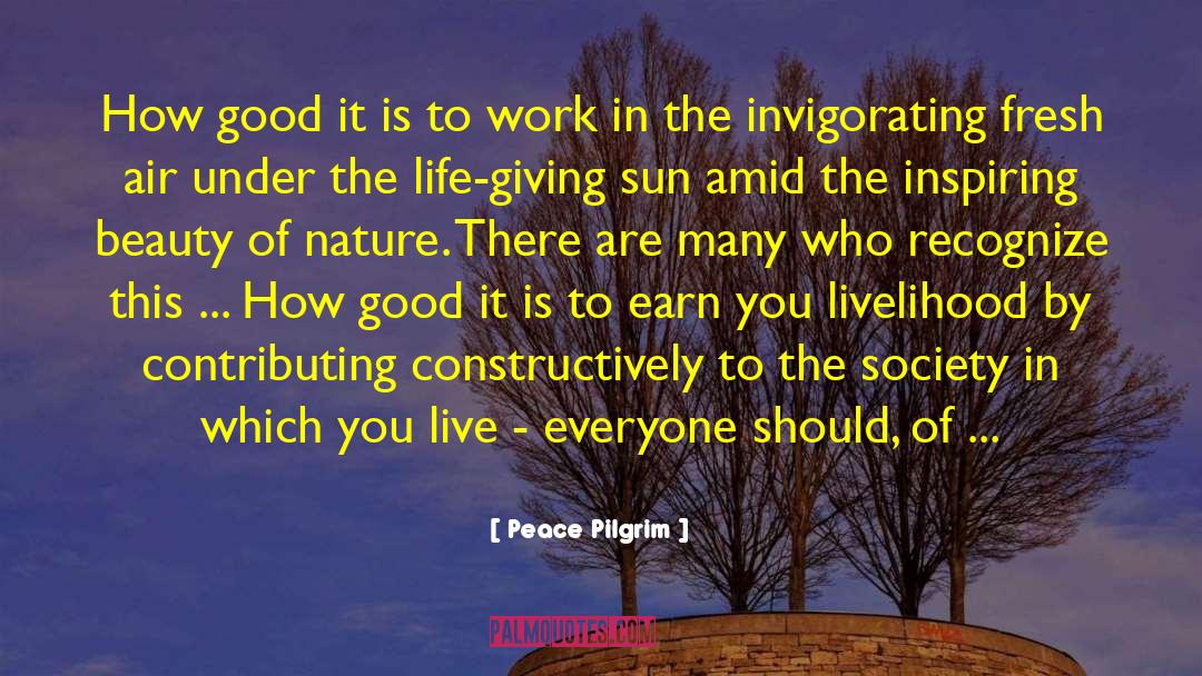 Invigorating quotes by Peace Pilgrim