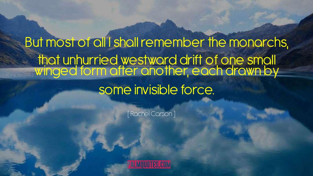 Invisible Force quotes by Rachel Carson
