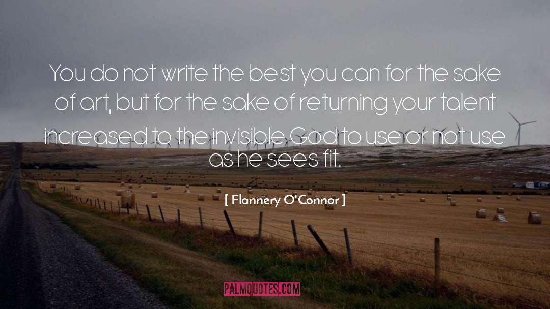 Invisible God quotes by Flannery O'Connor