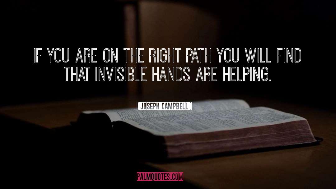 Invisible Hand quotes by Joseph Campbell