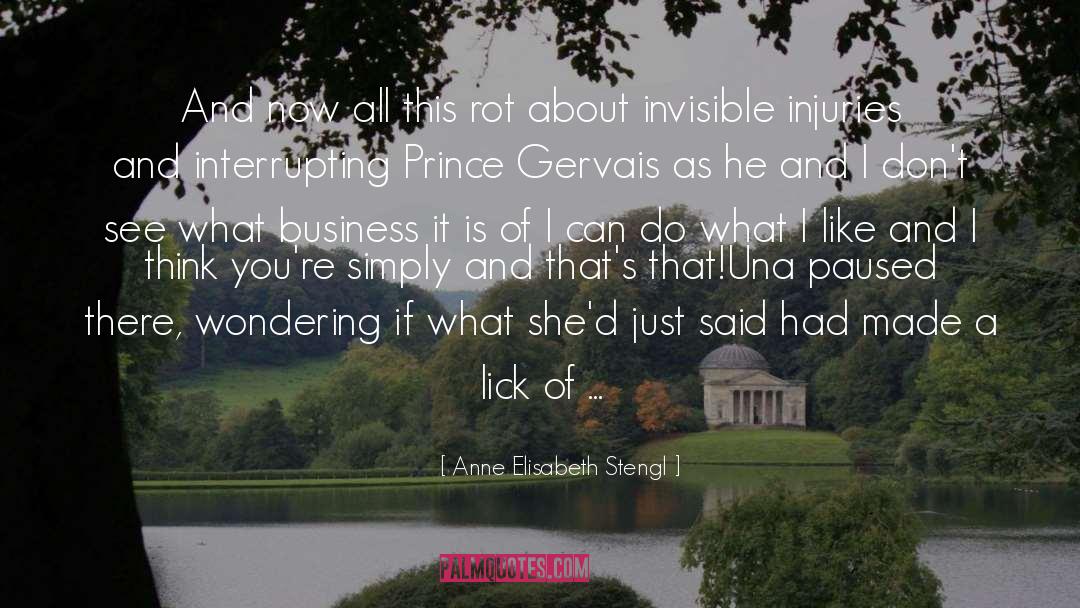 Invisible quotes by Anne Elisabeth Stengl