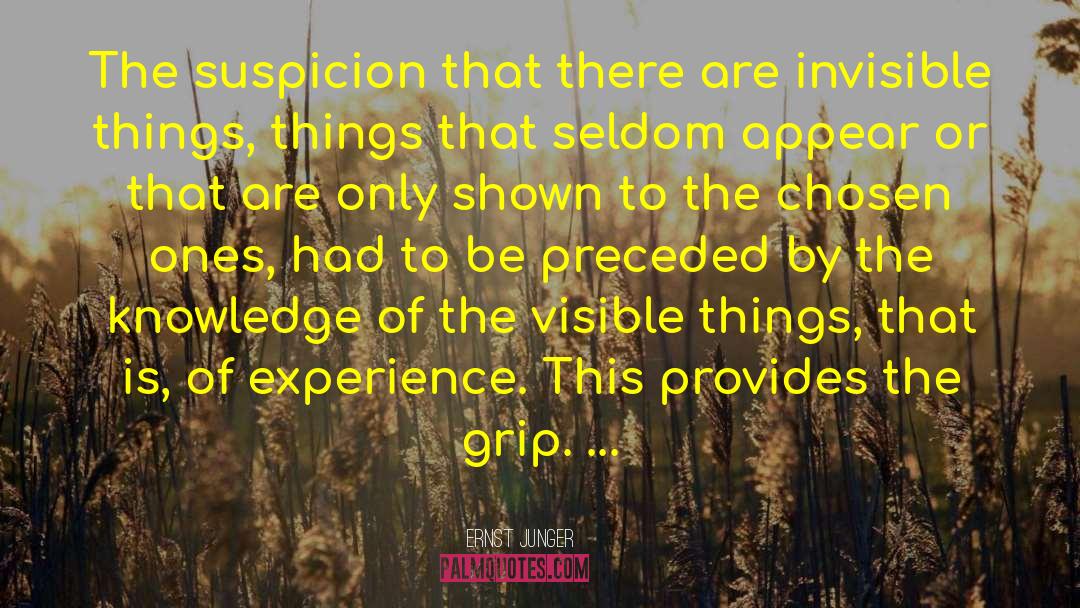 Invisible Things quotes by Ernst Junger