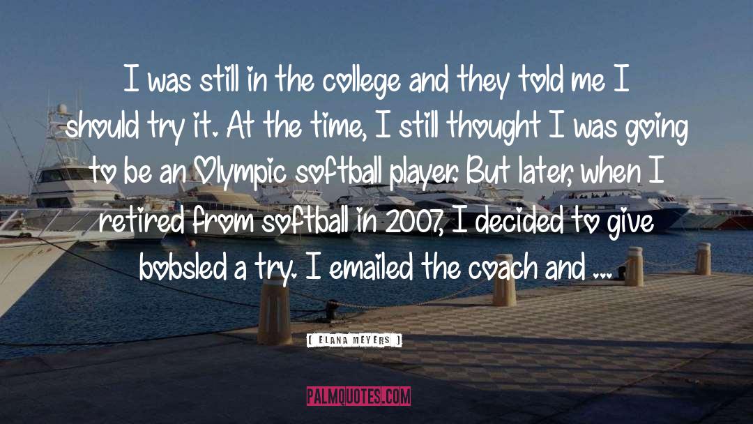 Invited quotes by Elana Meyers