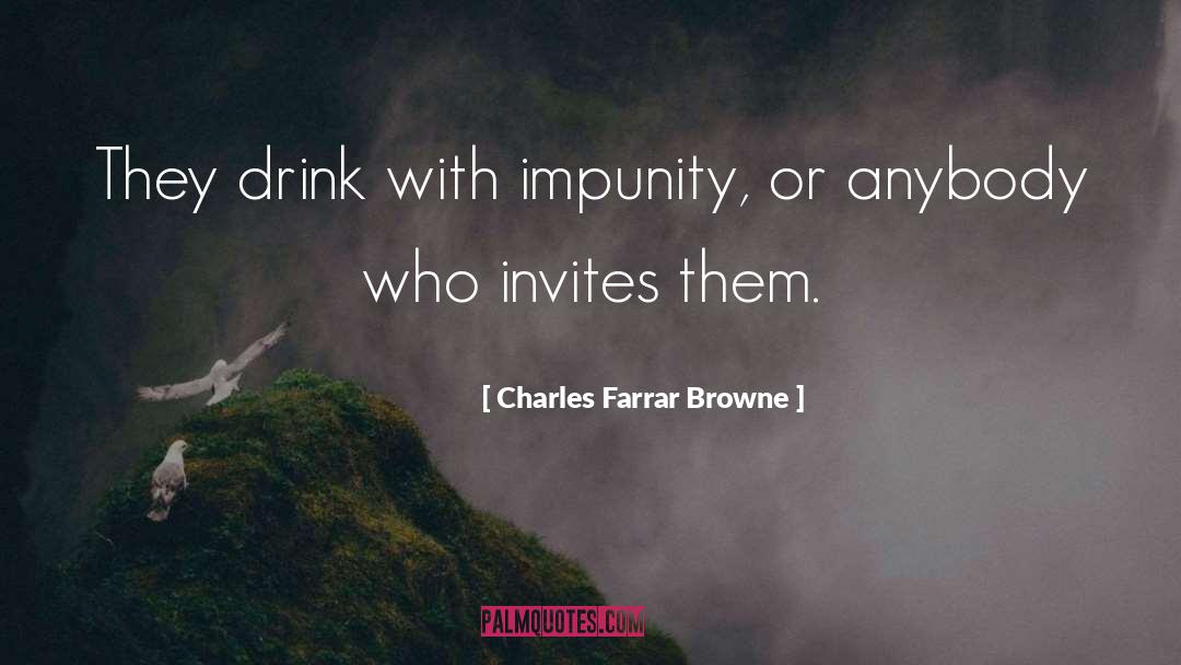 Invites quotes by Charles Farrar Browne