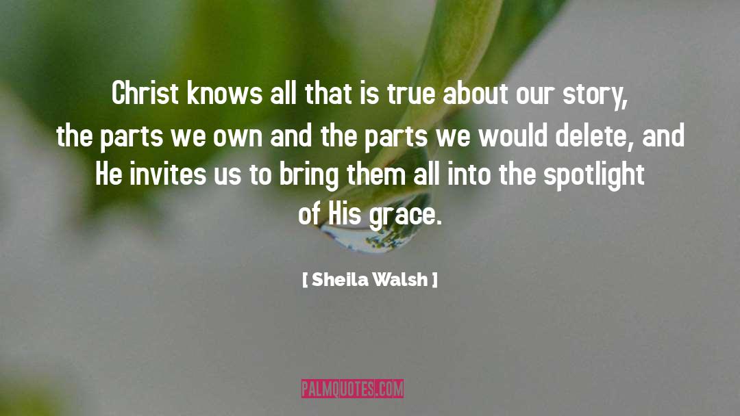 Invites quotes by Sheila Walsh