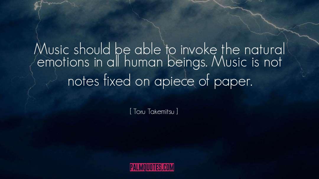 Invoke quotes by Toru Takemitsu