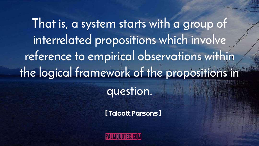 Involve quotes by Talcott Parsons
