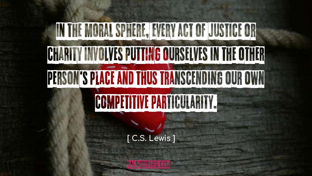 Involves quotes by C.S. Lewis