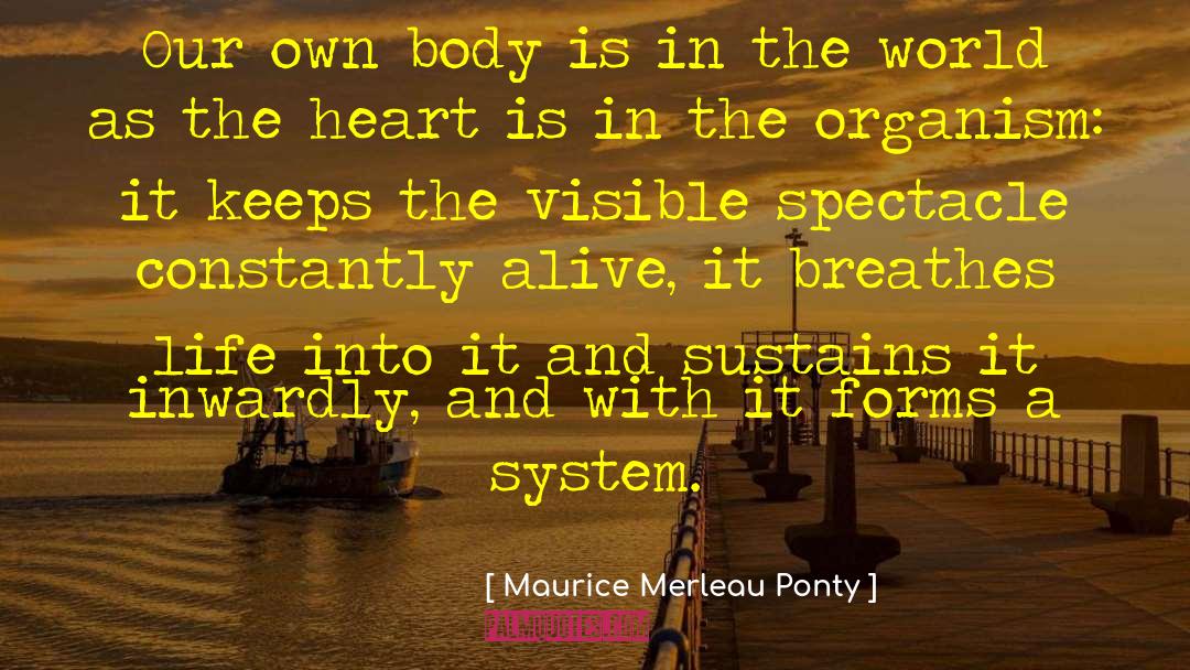 Inwardly quotes by Maurice Merleau Ponty