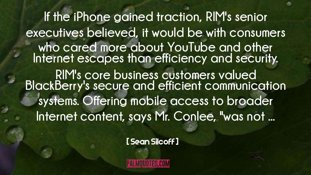 Iphone quotes by Sean Silcoff