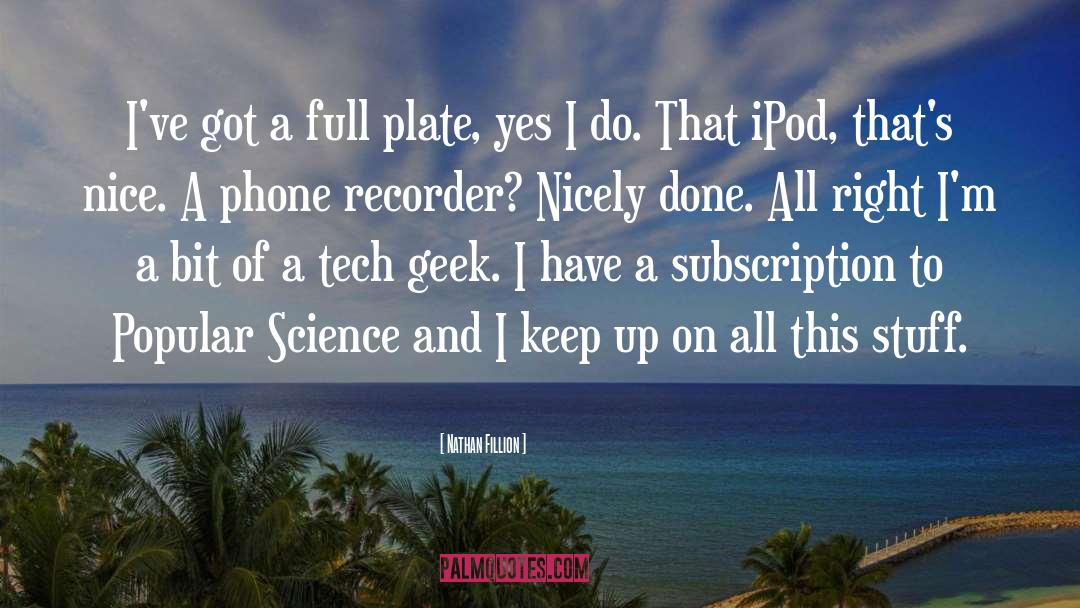 Ipod quotes by Nathan Fillion