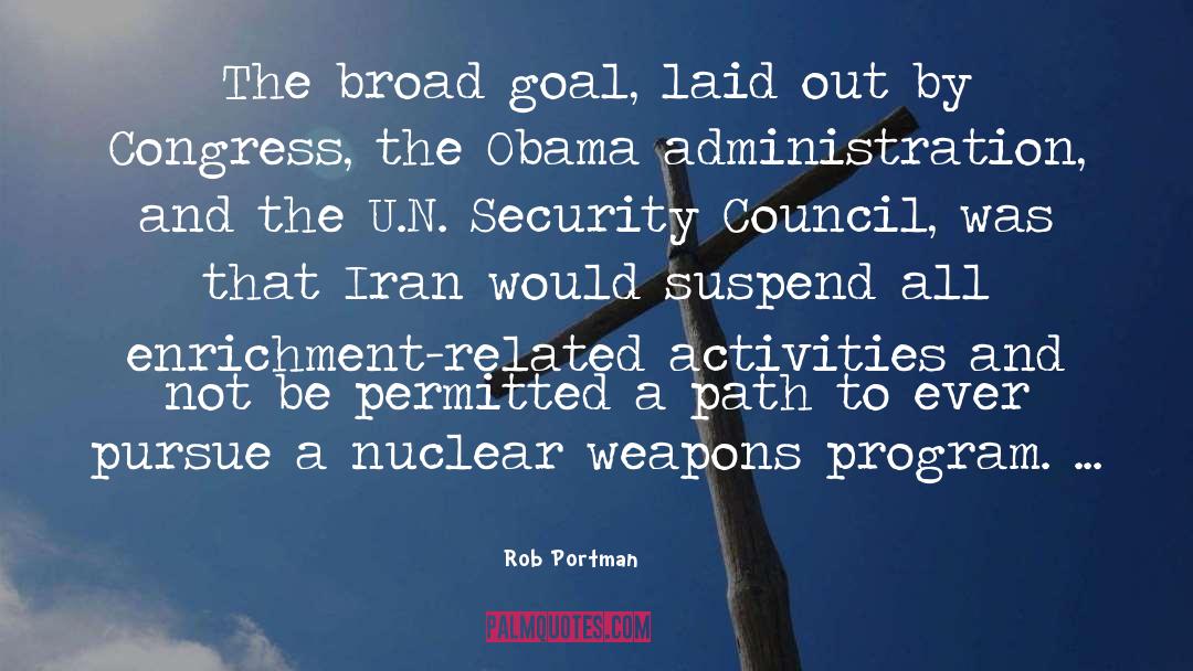 Iran And Wmds quotes by Rob Portman