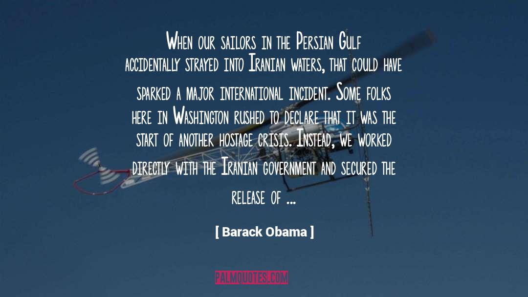 Iran Hostage Crisis quotes by Barack Obama