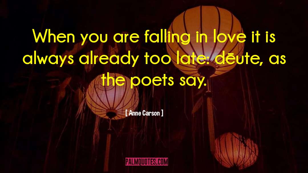 Iranian Poets quotes by Anne Carson