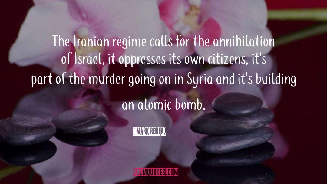 Iranian quotes by Mark Regev