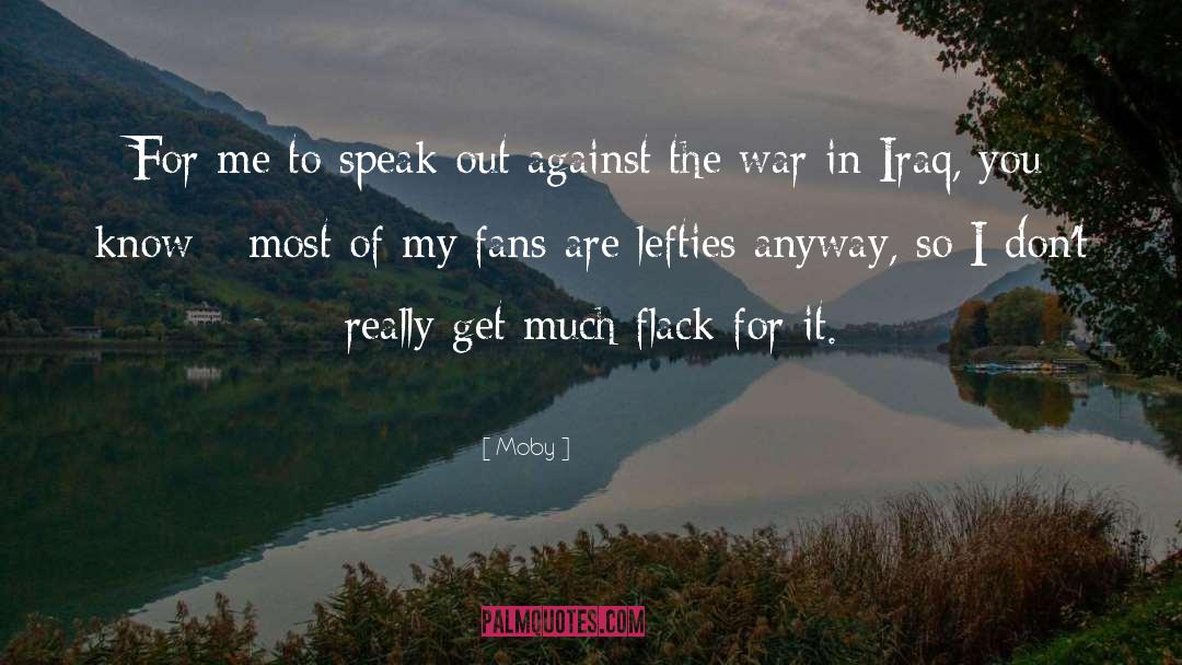 Iraq quotes by Moby