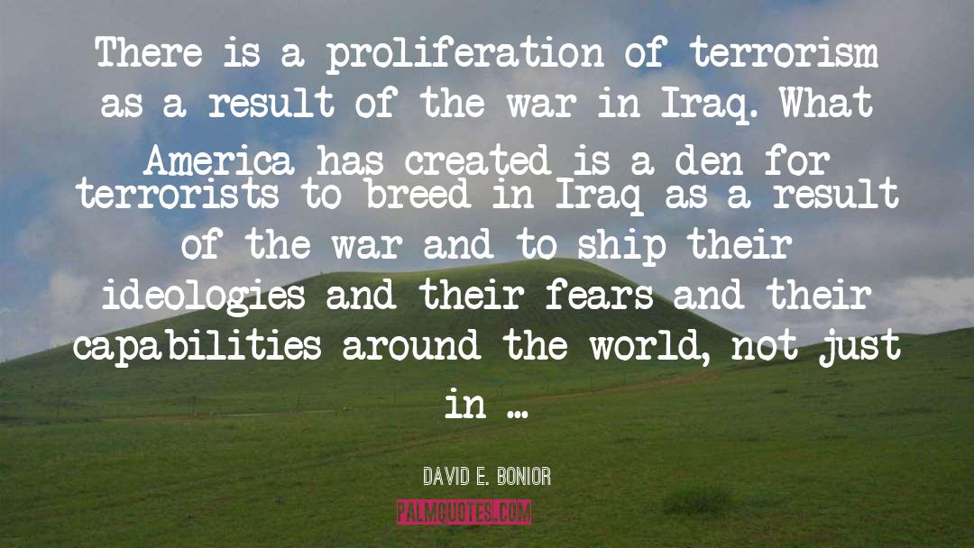 Iraq quotes by David E. Bonior