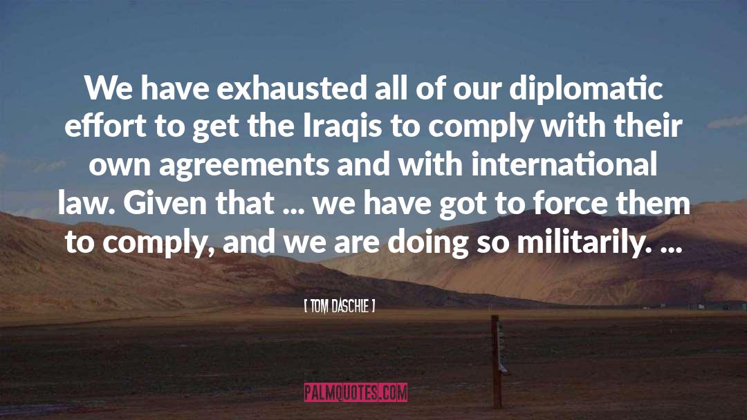 Iraqis quotes by Tom Daschle