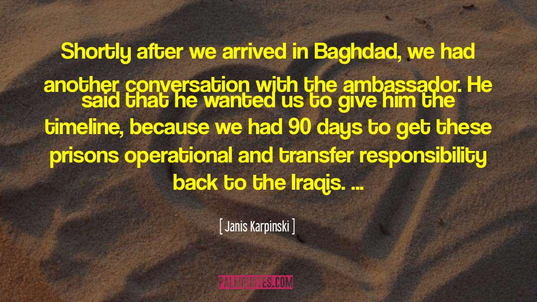 Iraqis quotes by Janis Karpinski