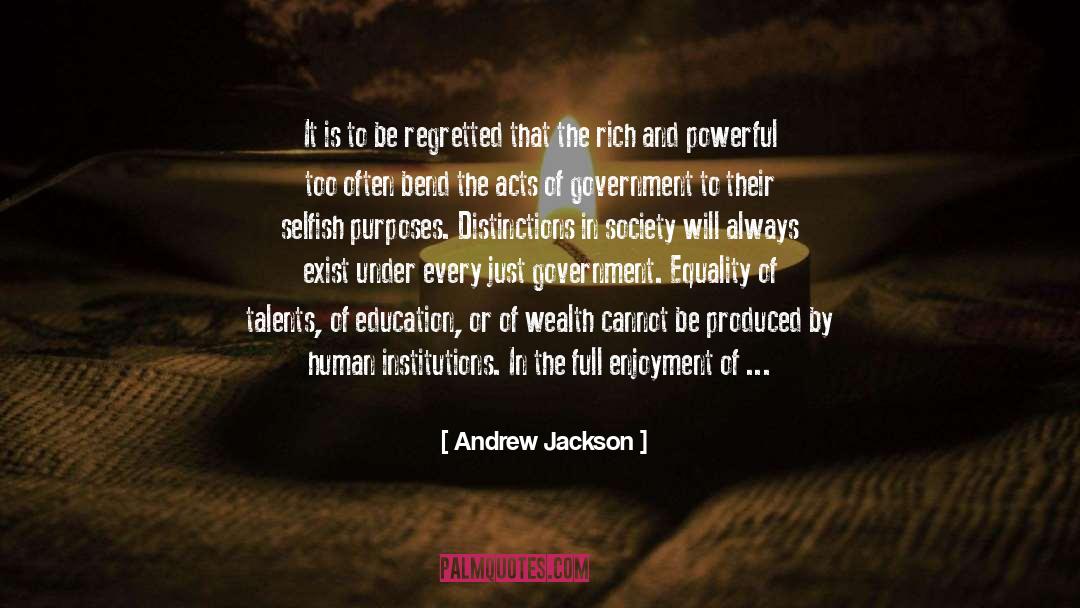 Irelands Economy quotes by Andrew Jackson