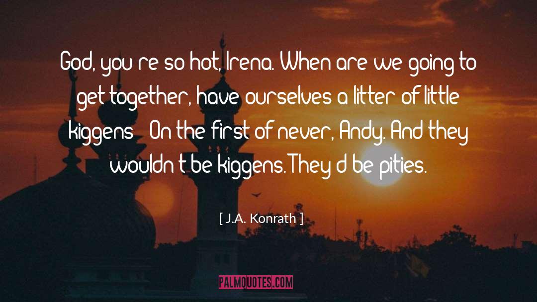 Irena quotes by J.A. Konrath