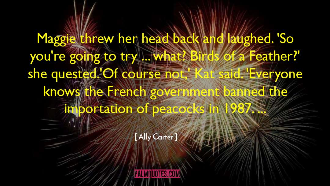 Iridescent Feathers quotes by Ally Carter