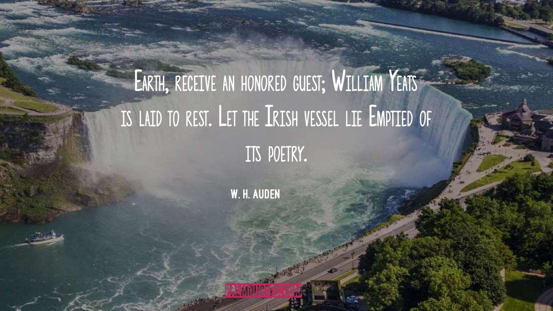 Irish Immigrant quotes by W. H. Auden