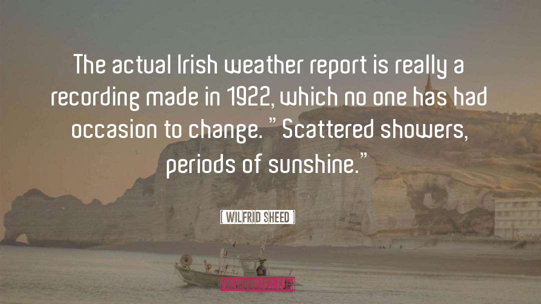Irish quotes by Wilfrid Sheed