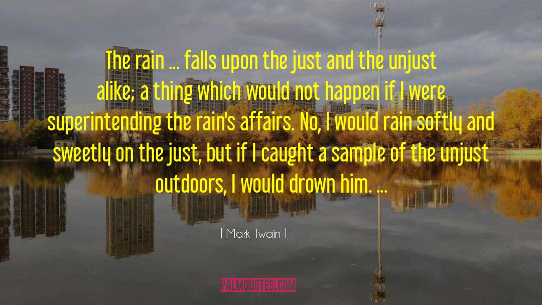 Irish Rain quotes by Mark Twain