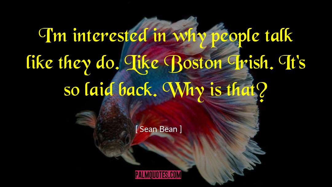 Irish Writer quotes by Sean Bean