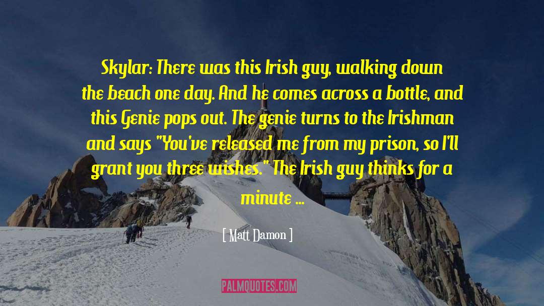 Irish Writer quotes by Matt Damon