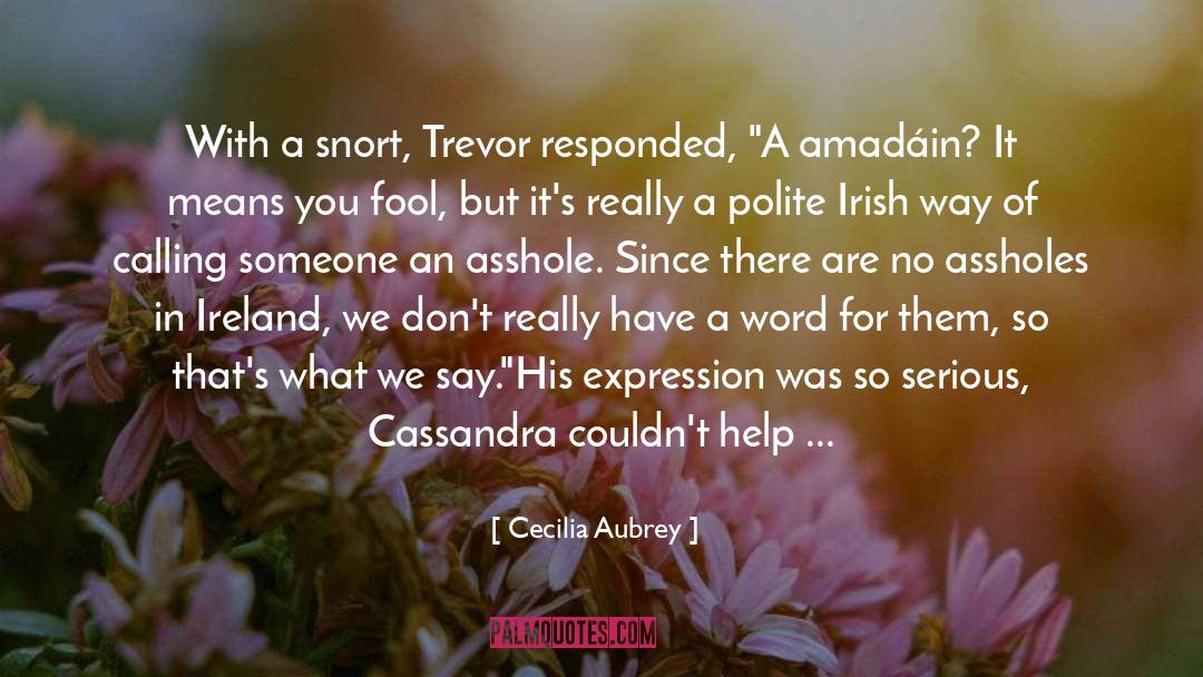 Irishmen quotes by Cecilia Aubrey