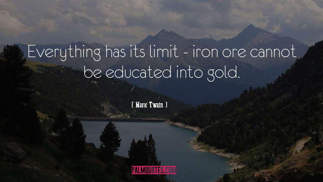 Iron Ore Price quotes by Mark Twain