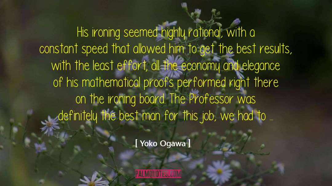 Ironing quotes by Yoko Ogawa
